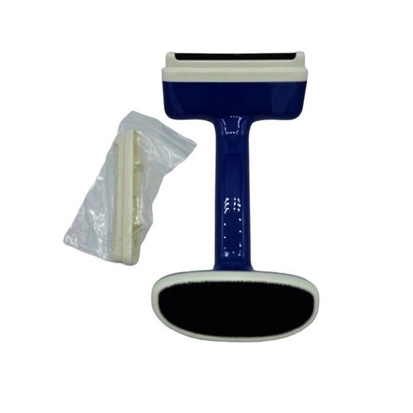 Fabric Shaver/Lint Brush, Battery-Free Lint Remover Fabric Safe Edges, Blue - Picture 4 of 6